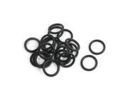 Unique Bargains 20Pcs Metric 12mm Outside Dia 1.5mm Thick Industrial Rubber O Ring Seal Black