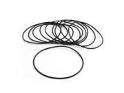 Unique Bargains 10pcs 90mm x 85.2mm x 2.4mm Rubber O Ring Oil Seal Gasket Replacement