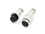 16mm Butt Joint Type 7Pin Male Female Aviation Adapter Plug Connector GX16 7
