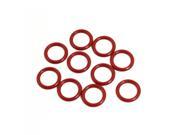 Unique Bargains 10 Pieces Soft Rubber O Rings Seal Washers Replacement Red 20mm x 3mm