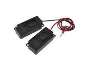 Unique Bargains 2W 8 Ohm Black Rectangle Magnetic Laptop Internal Speaker with Wire