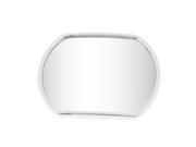 14 x 10.5cm Convex Wide Angle Blind Spot Mirror Sticker Silver Tone for Auto