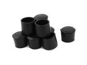 Home Furniture Foot Round Cover Holder Protector 35mm Inner Dia 12 Pieces