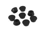 Unique Bargains 8 x Cone Shaped 26mm Dia Furniture Table Chair Rubber Foot Pads Black
