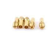 Unique Bargains 5 Pcs Gold Tone 2.0mm Clamping Dia 5mm Shank Dia Brass Collet Dremel Rotary Tool