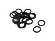 Unique Bargains 20pcs Round Cross Rubber Ring Sealing Washer Gasket Black 10mm x 1.5mm
