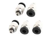 Pneumatic Fittings 4mm Tube to 5mm Male Straight Connector Convertor 5 Pcs