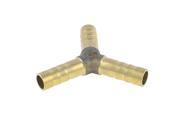 Unique Bargains Air Pneumatic 8mm to 8mm Y Designed Brass Quick Joint Fittings Gold Tone