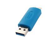 Unique Bargains Super Speed USB 3.0 Type A Male to Micro B Male Connecting Converter Blue