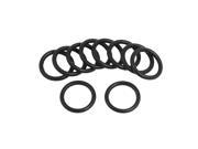 Unique Bargains 10 Pcs Black Silicone O ring Oil Sealing Washer Grommet 16mm x 2.65mm