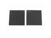 Self adhesive Square Shaped Furniture Foot Protect Cover Cushion Pads Black 2pcs