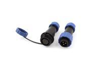 Unique Bargains Pair Waterproof Aviation Cable Connector Plug Socket SD16 3 3 Pin IP68