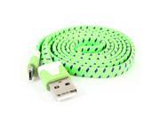 Unique Bargains Green USB 2.0 Type A Male to Micro USB Male Data Transfer Cable 1M 3ft