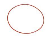 Unique Bargains 139mm x 145mm x 3mm Brick Red Industrial Silicone O Ring Seal Gasket