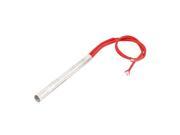 220V 250W 10mm x100mm Cartridge Heater Silver Tone Red for Mold Heating