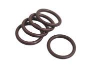 Unique Bargains 5 x Brown Rubber Sealing Washers Oil Filter O Rings 30mm x 3mm