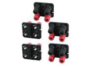 Unique Bargains Audio Video AV Double Row 4 Female Jack Banana Socket Board 5 Pcs