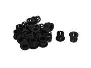 10mm Black Nylon Cable Hose Snap Bushing Protective Grommet 20Pcs