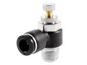 Unique Bargains 13mm Threaded Air Flow Speed Controller Valve Quick Fitting for 8mm Tube
