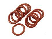 10 Pcs 22mm Outside Dia 3mm Thickness Silicone O Ring Seal