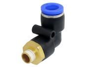Unique Bargains 10mm Hole 9mm Male Threaded Pneumatic Quick Fitting Joint Connector