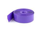 Unique Bargains 10m 33ft Purple PVC Heat Shrink Wrap Tubing Wire 23mm Width for 1xAA Battery