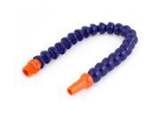 12 Long 9mm Dia Round Nozzle Flexible Water Oil Coolant Pipe Hose Blue Orange