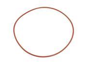 Unique Bargains 154mm x 160mm x 3mm Brick Red Industrial Silicone O Ring Seal Gasket