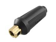 Unique Bargains 10 25mm Square Cable Joint Welding Connector Adapter Black