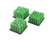 Unique Bargains 75 x 7mm Dia Green Nonslip Masonry Plastic Wall Plugs Fasteners
