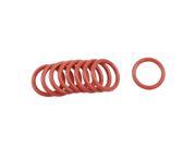 Unique Bargains 10 Pcs 28mm OD 3.5mm Thickness Silicone O Rings Oil Seals Gasket Dark Red