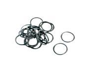 Unique Bargains 20 Pcs 11mm OD 1mm Thick Black Rubber O Ring Sealing Washer Replacement