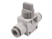 Unique Bargains 8mm OD Air Tube Push in to Quick Connect Pneumatic Hand Valve VHK2 08F 08F