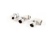 Unique Bargains 3 8 PT Male Thread to 8mm Quick Fitting Elbow One Touch Connector 3 Pcs