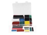 Unique Bargains 300 Pcs Eight Colors Assorted Sizes Heat Shrinkable Tube Sleeving Wrap Wire Kit