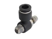 Unique Bargains Pneumatic Push In Connect 8mm x 1 8 PT Male Thread Speed Control Fitting