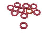 Unique Bargains 10pcs 11mm Outside Dia 2.5mm Thickness Rubber Oil Filter Seal Gasket O Rings Red