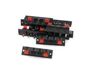 10 Pcs 4 Way Push Release Connector Plate Stereo Speaker Terminal Strip Block