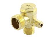 3 way Air Compressor Replacement Parts Male Threaded Check Valve