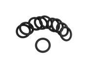 Unique Bargains Black Silicone O ring Oil Sealing Washer Grommet 25mm x 3.5mm 10Pcs