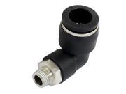 Unique Bargains 12mm x 1 8 PT Male Thread 90 Degree Elbow Pipe Connect Quick Fitting