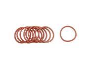 Unique Bargains 10 Pcs Dark Red 32mm OD 2.5mm Thickness Silicone O Rings Oil Seals Gasket