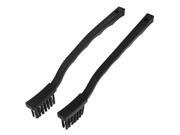 Unique Bargains 2 x Black Toothbrush Shape PCB Cleaning Tool ESD Conductive Brush 16.5cm