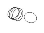 Unique Bargains 5pcs Metric 125mm OD 3.5mm Thick Industrial Rubber O Ring Seals Black