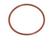 Unique Bargains 66mm x 72mm x 3mm Brick Red Industrial Silicone O Ring Seal Gasket