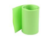 Unique Bargains 10M 64mm Width PVC Heat Shrink Wrap Yellow Green for AA Battery Pack