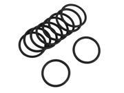 Unique Bargains 11mm x 7mm x 2mm Black Rubber O Shaped Rings Oil Seal Gasket Washer 10 Pcs