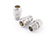 Unique Bargains 13mm Male Threaded Adapter Hose Quick Joint Connector Silver Tone x 3