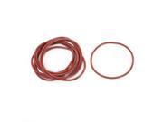 Unique Bargains 10 Pcs Brick Red O Ring Grommets Oil Sealing Gasket Washer 60mmx2.5mm