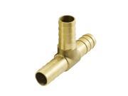 Unique Bargains 10mm Dia T Shape Air Water Fuel Brass Hose Tee Pipe Tube Connector Joiner